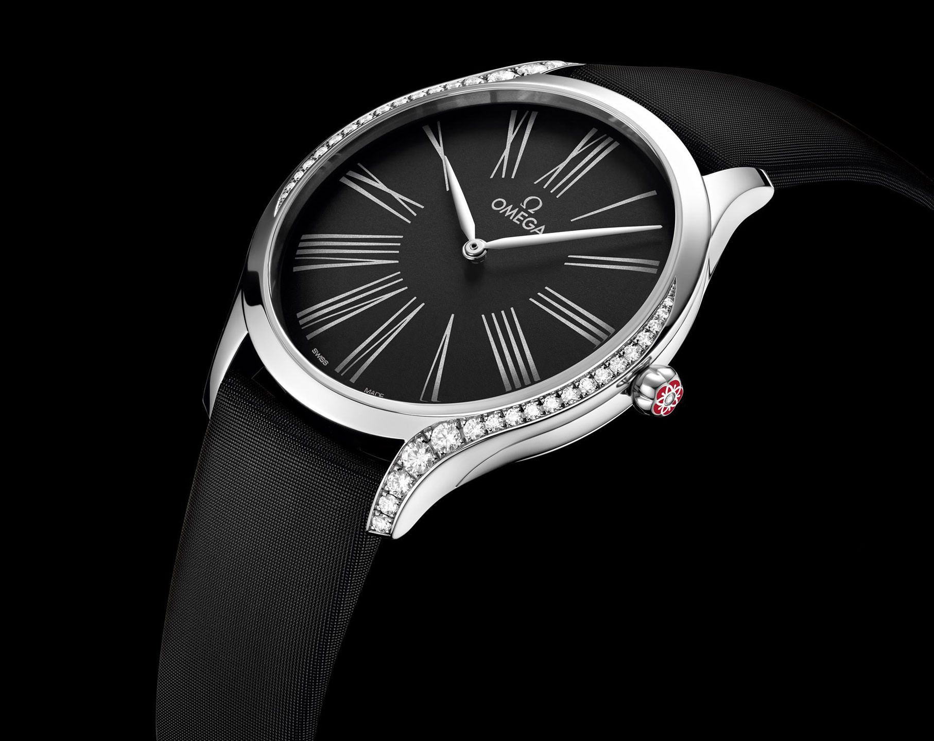 Omega De Ville Trésor Black Dial 39 mm Quartz Watch For Women - 4