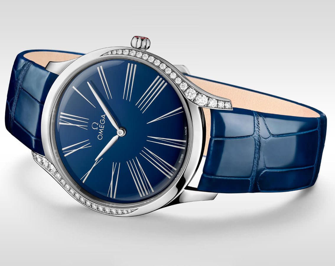 Omega De Ville Trésor Blue Dial 39 mm Quartz Watch For Women - 4