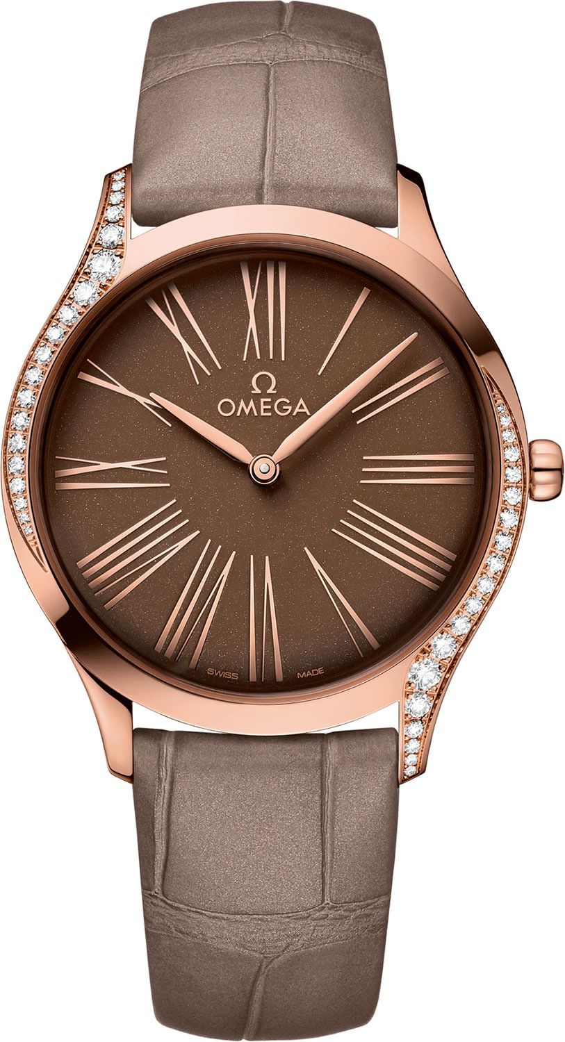 Omega De Ville Trésor Brown Dial 36 mm Quartz Watch For Women - 1