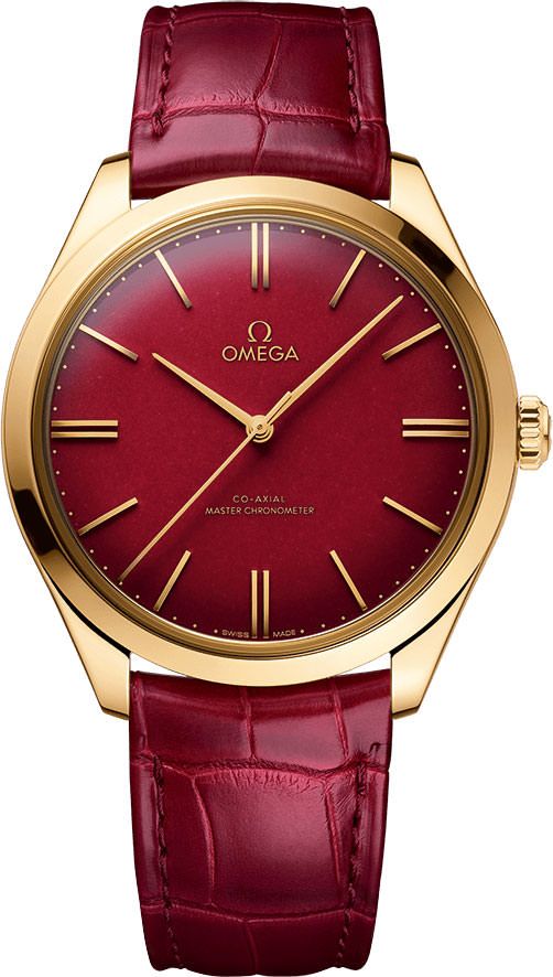 Omega De Ville Trésor Red Dial 40 mm Manual Winding Watch For Men - 1