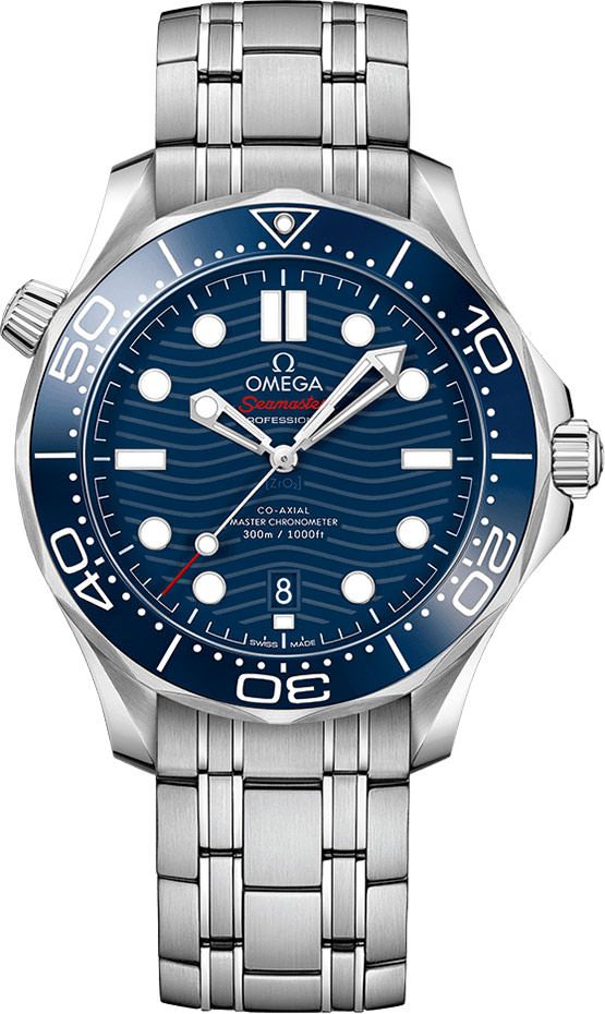 Omega Seamaster Diver 300M Blue Dial 42 mm Automatic Watch For Men - 1