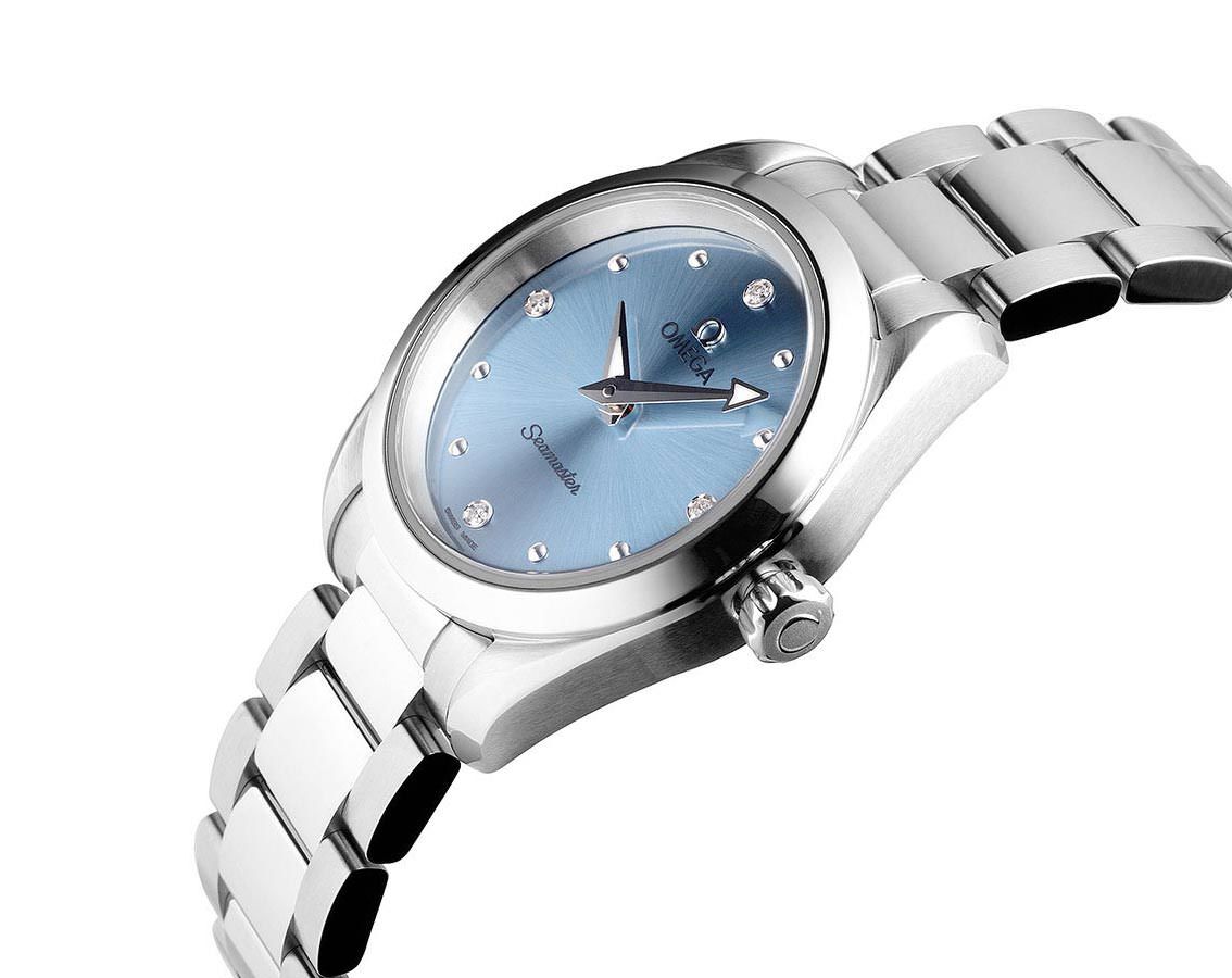 Omega Seamaster Aqua Terra 150M Blue Dial 28 mm Quartz Watch For Women - 2