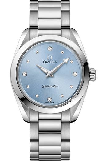 Omega Seamaster Aqua Terra 150M Blue Dial 28 mm Quartz Watch For Women - 1