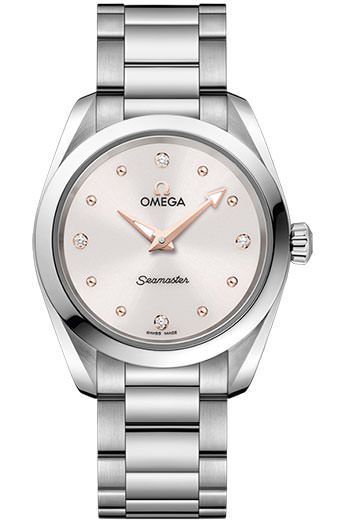 Omega Seamaster Aqua Terra White Dial 28 mm Quartz Watch For Women - 1