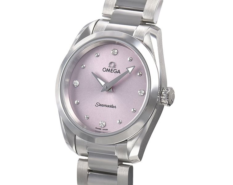 Omega Seamaster Aqua Terra 150M Purple Dial 28 mm Quartz Watch For Women - 2