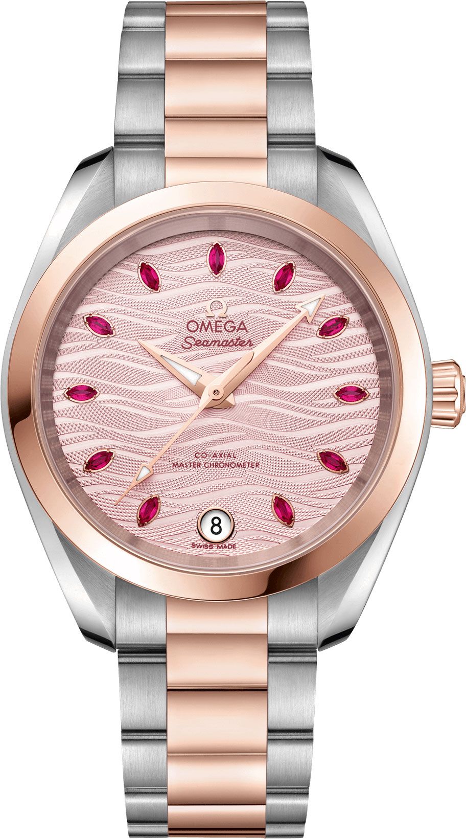 Omega Seamaster Aqua Terra Pink Dial 34 mm Automatic Watch For Women - 1