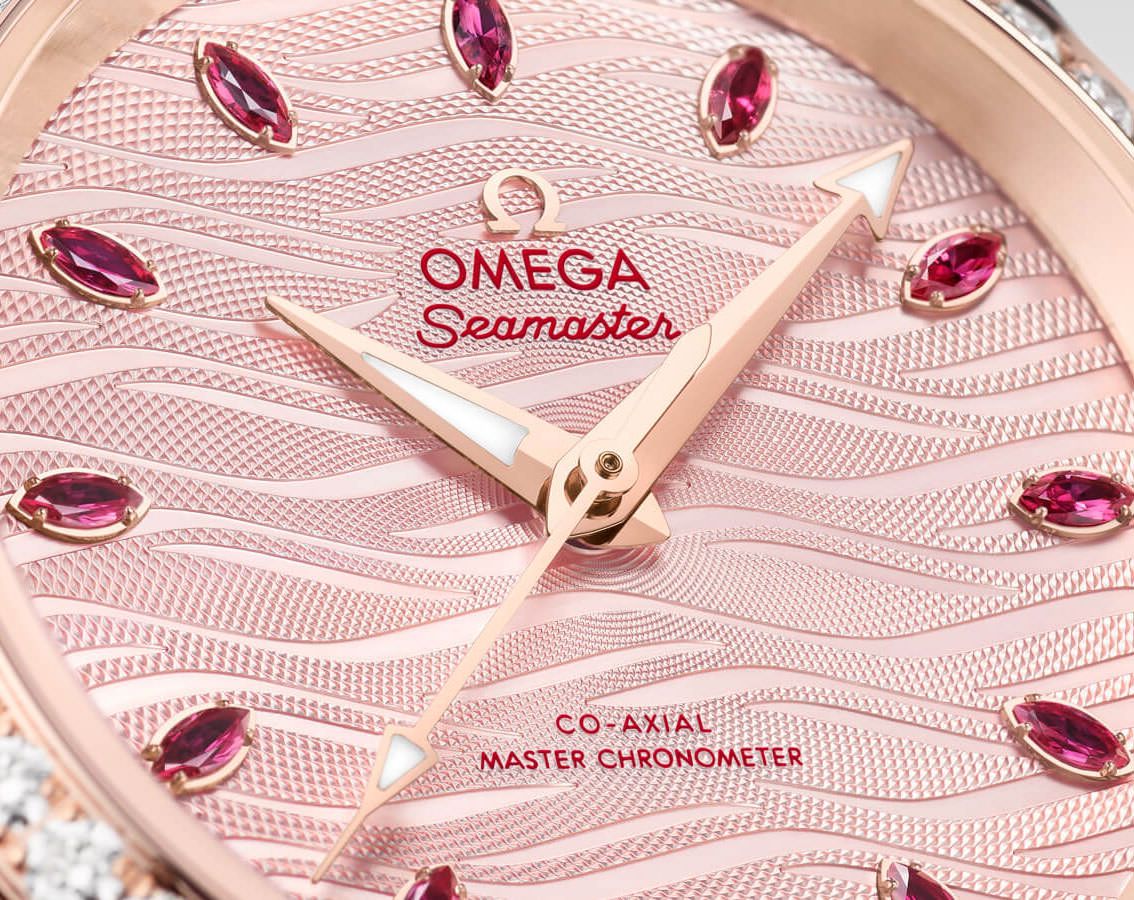 Omega Seamaster Aqua Terra Pink Dial 34 mm Automatic Watch For Women - 3