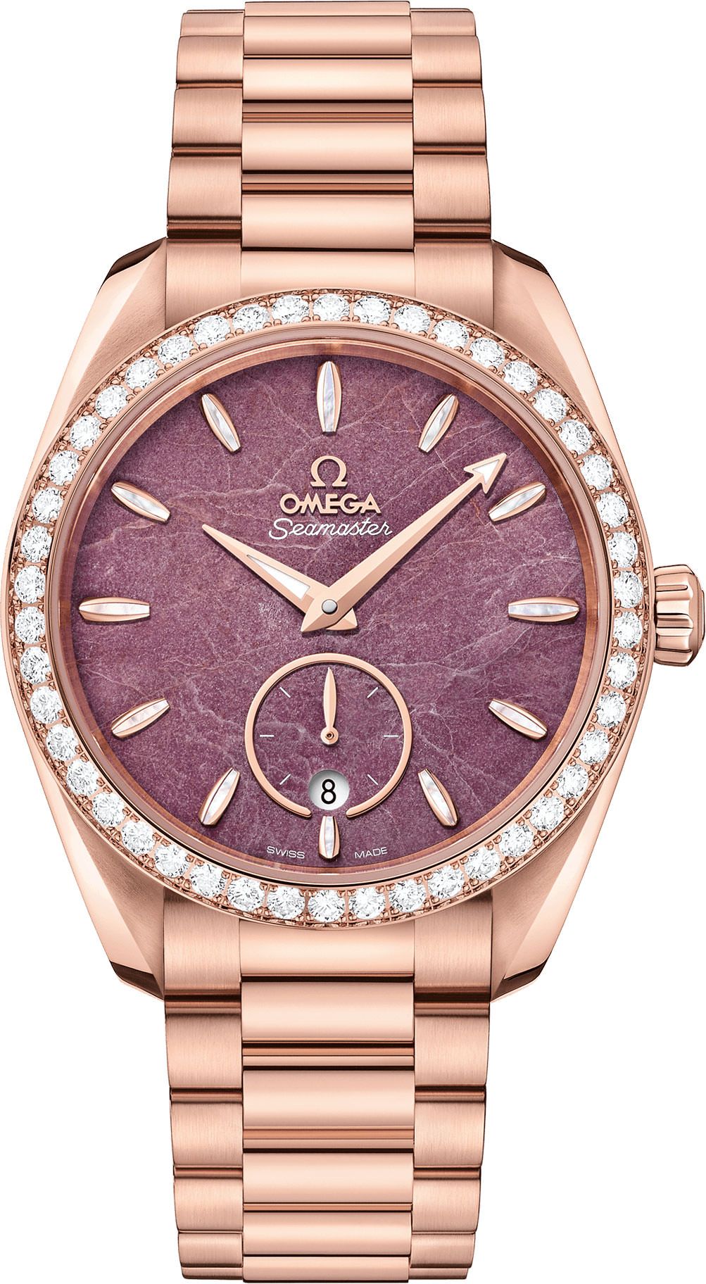 Omega Seamaster Aqua Terra Purple Dial 38 mm Automatic Watch For Women - 1