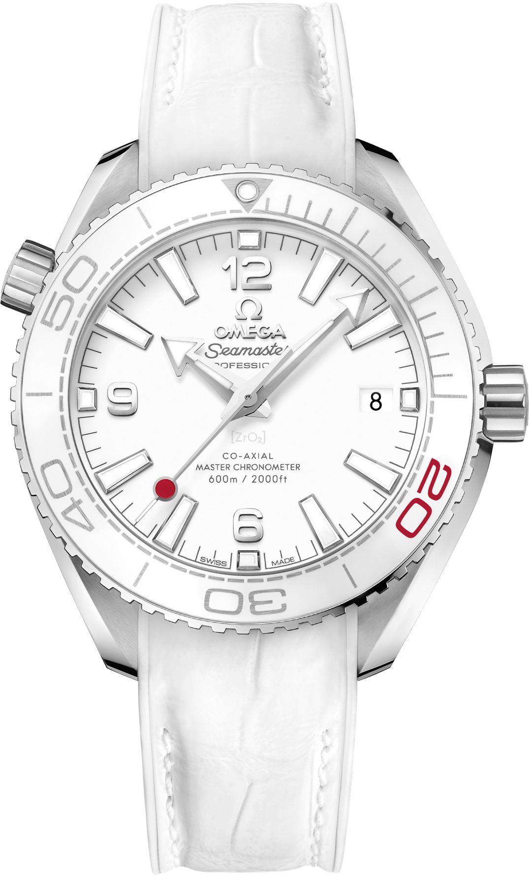 Omega Seamaster Planet Ocean White Dial 39.5 mm Automatic Watch For Men - 1