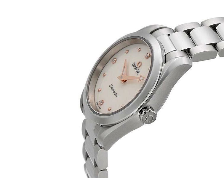 Omega Seamaster Aqua Terra White Dial 28 mm Quartz Watch For Women - 2