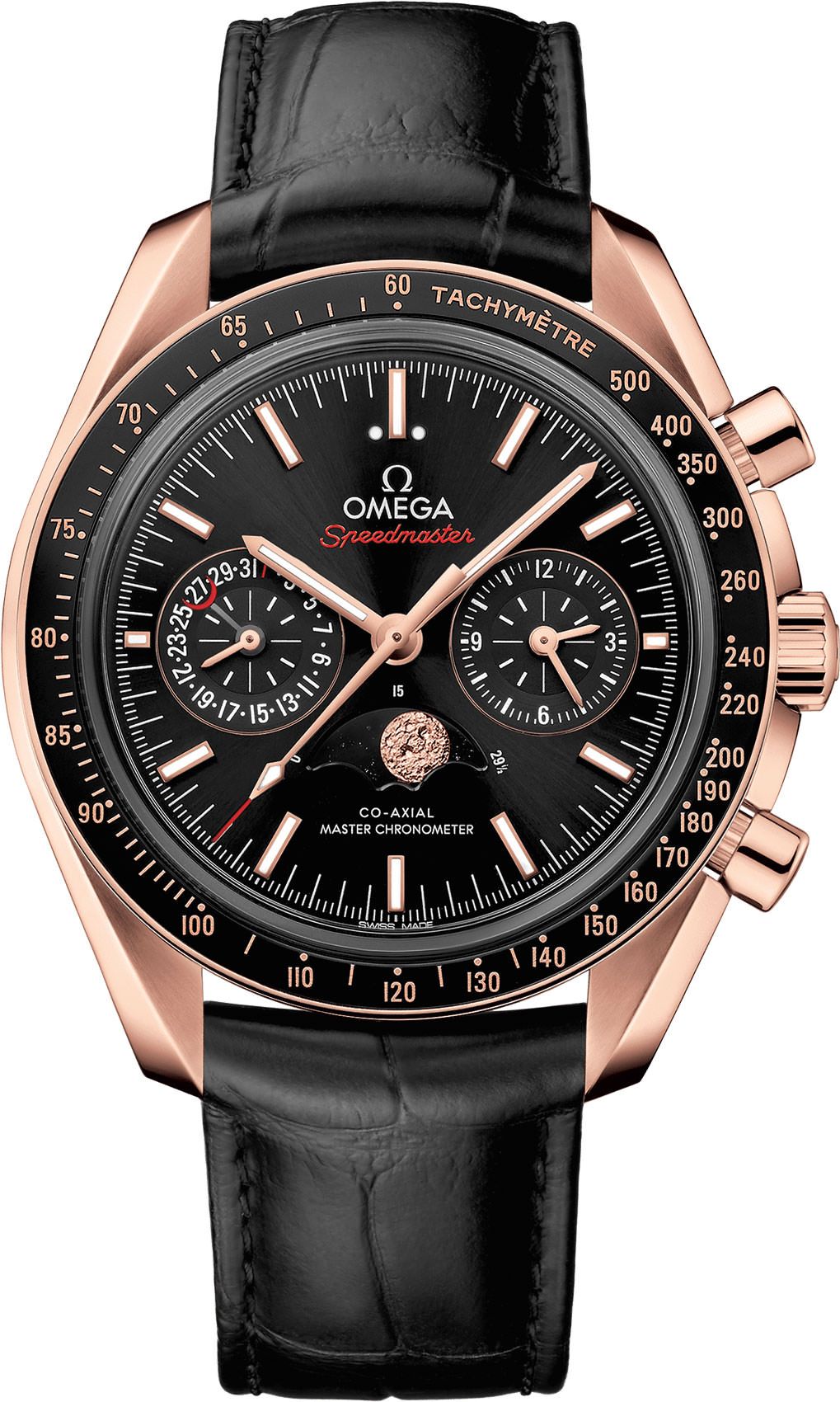 Omega Speedmaster Two Counters Black Dial 44.25 mm Automatic Watch For Men - 1