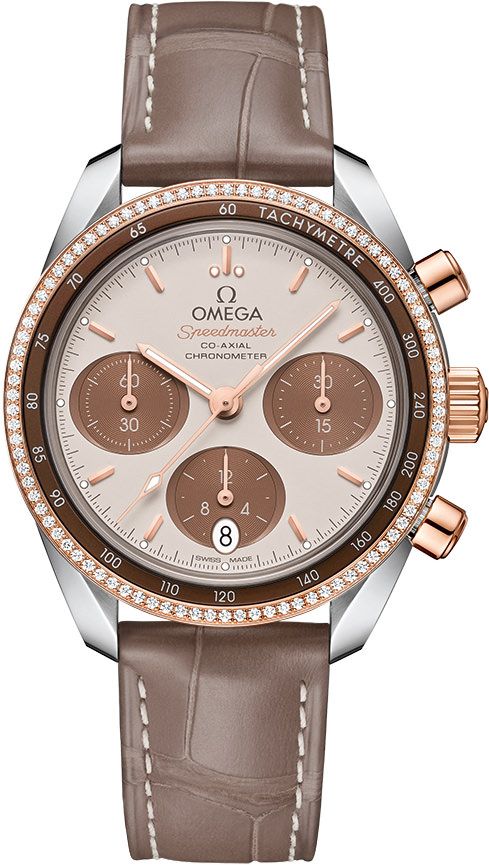 Omega Speedmaster Speedmaster 38 Brown Dial 38 mm Automatic Watch For Women - 1