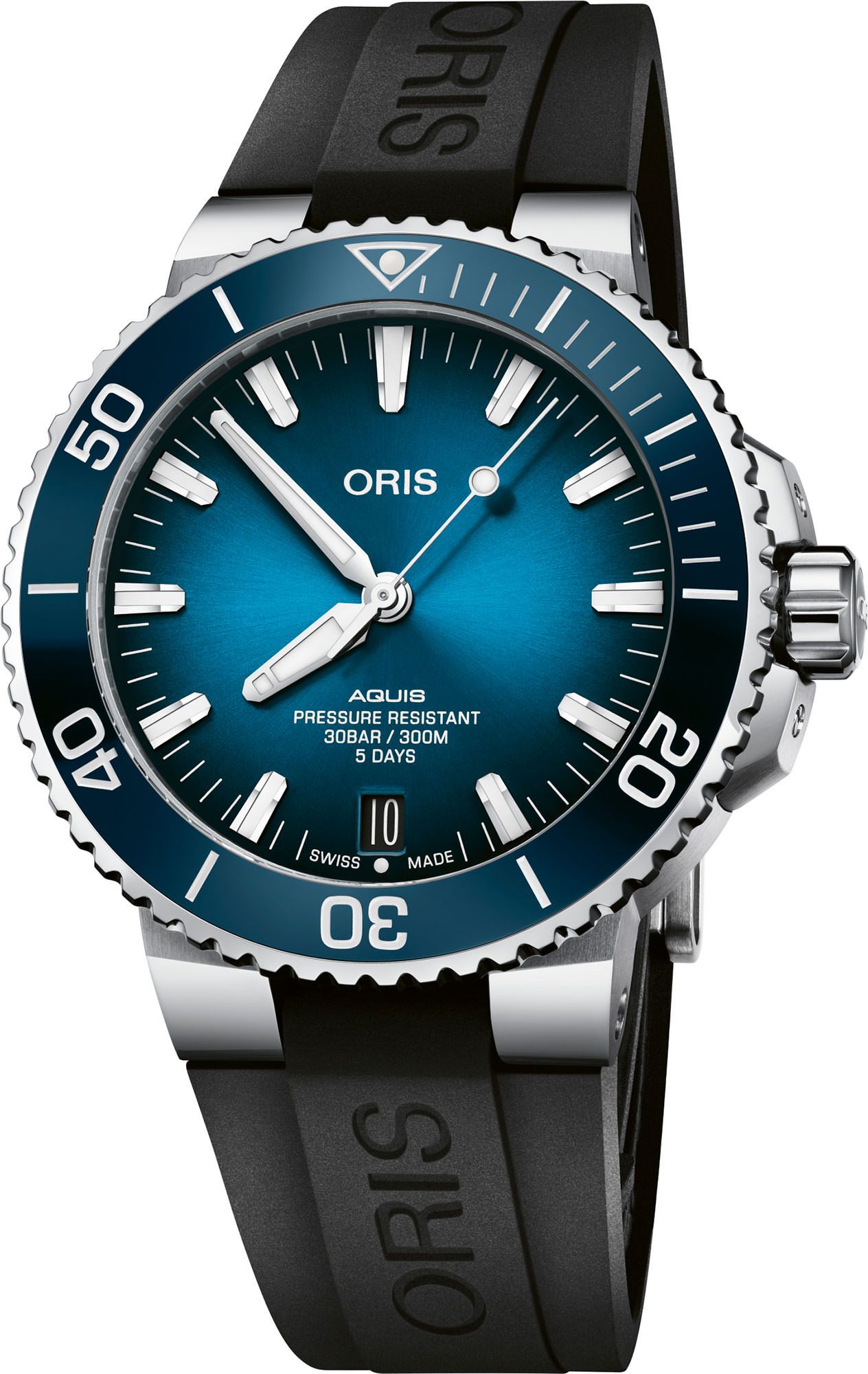 Oris Aquis Aquis Date Calibre 400 Blue Dial 43.50 mm Automatic Watch For Men - 1