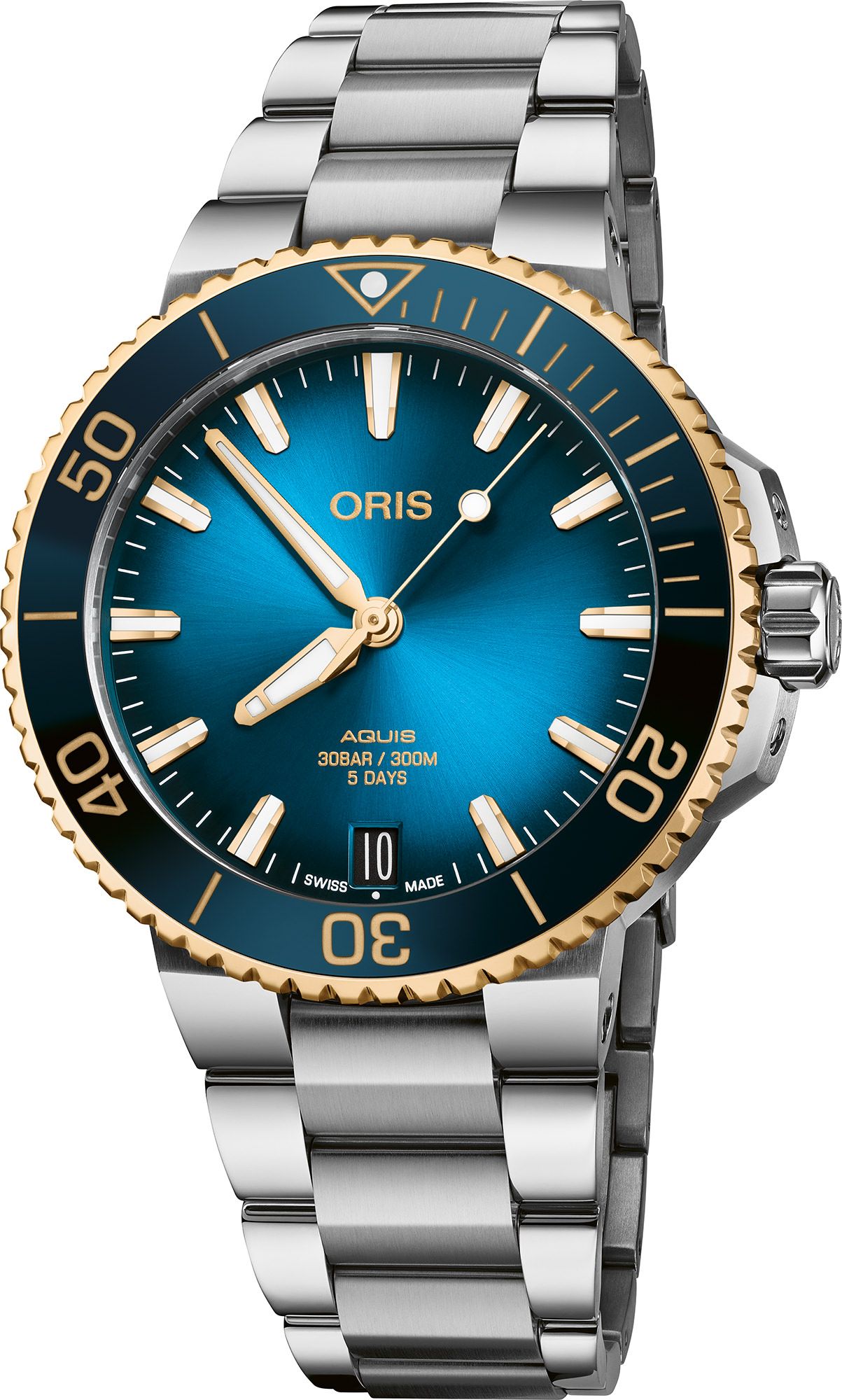 Oris Aquis Aquis Date Calibre 400 Blue Dial 41.5 mm Automatic Watch For Men - 1