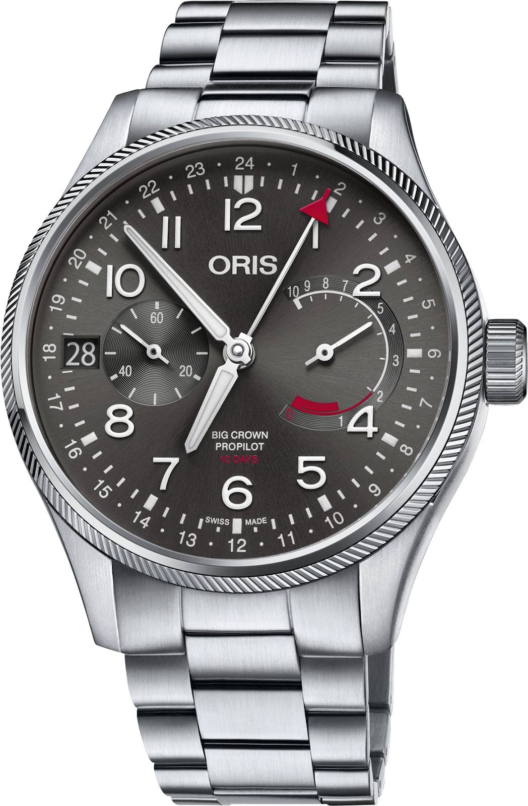 Oris ProPilot Big Crown Propilot Calibre 114 Grey Dial 44 mm Manual Winding Watch For Men - 1