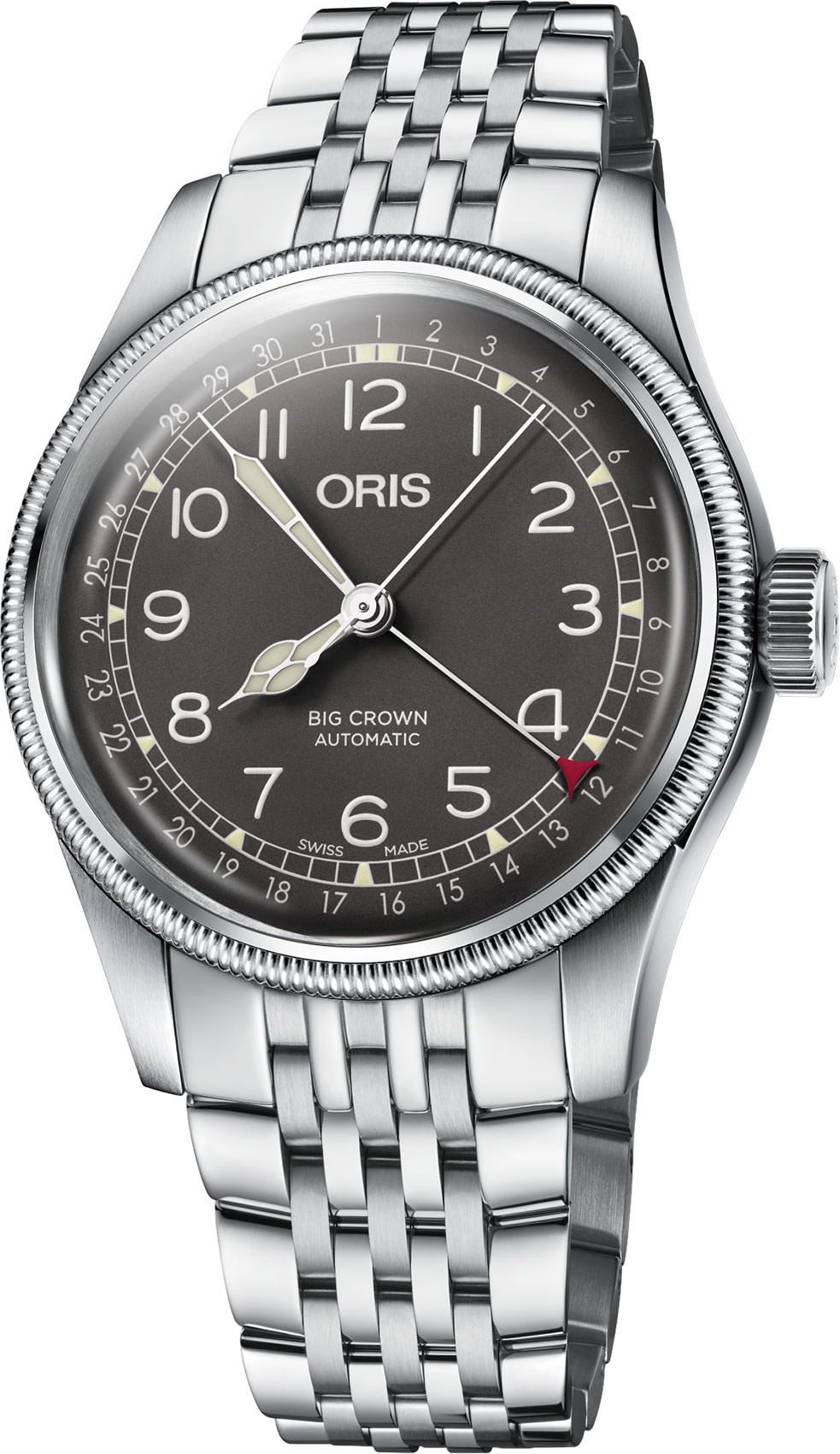 Oris Big Crown Big Crown Pointer Date Black Dial 40 mm Automatic Watch For Men - 1