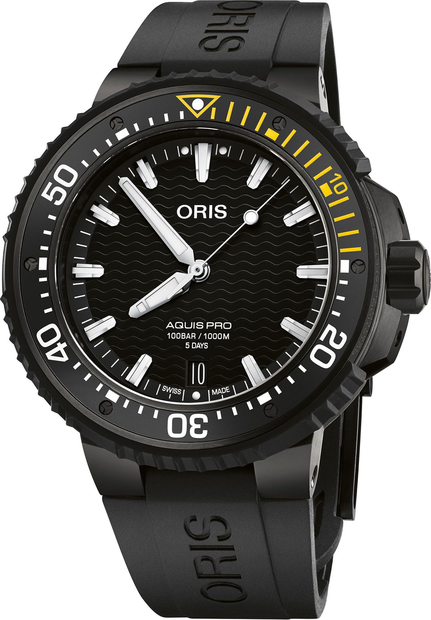 Oris Aquis Aquispro Date Calibre 400 Black Dial 49.50 mm Automatic Watch For Men - 1