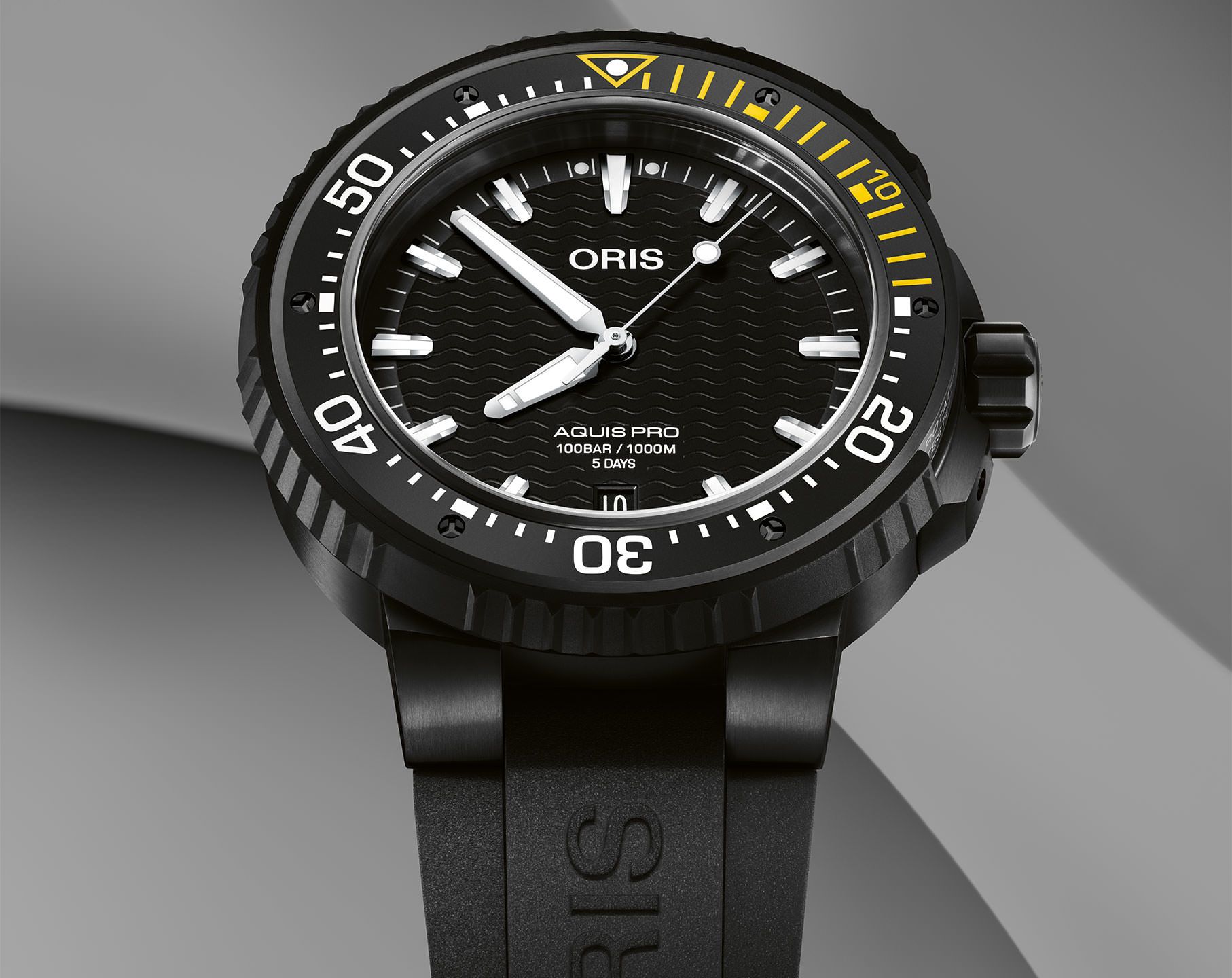 Oris Aquis Aquispro Date Calibre 400 Black Dial 49.50 mm Automatic Watch For Men - 4