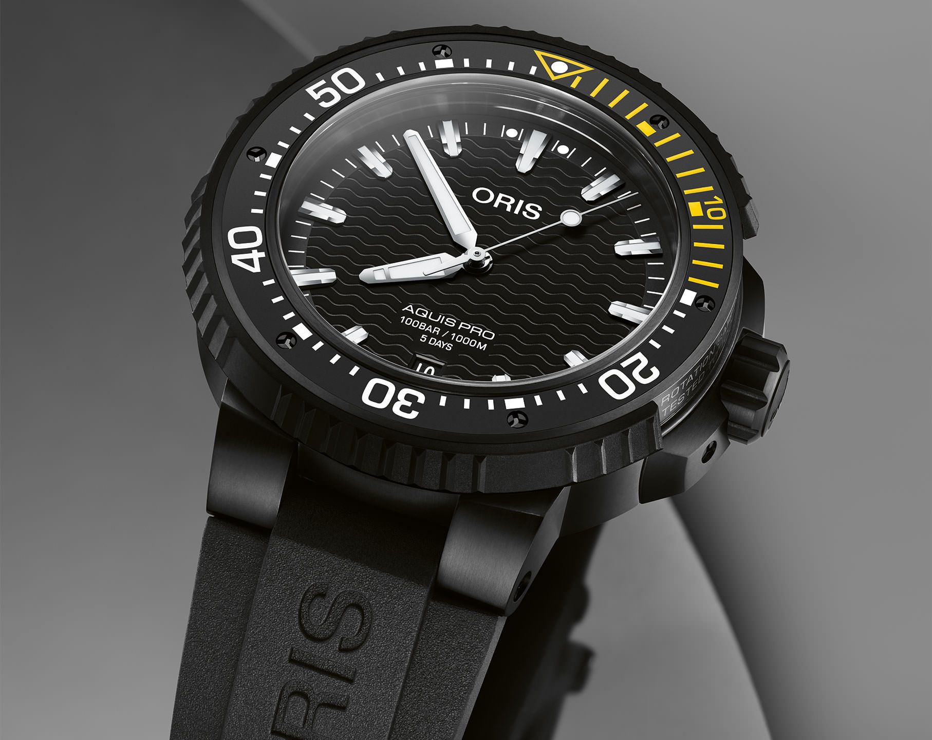 Oris Aquis Aquispro Date Calibre 400 Black Dial 49.50 mm Automatic Watch For Men - 5