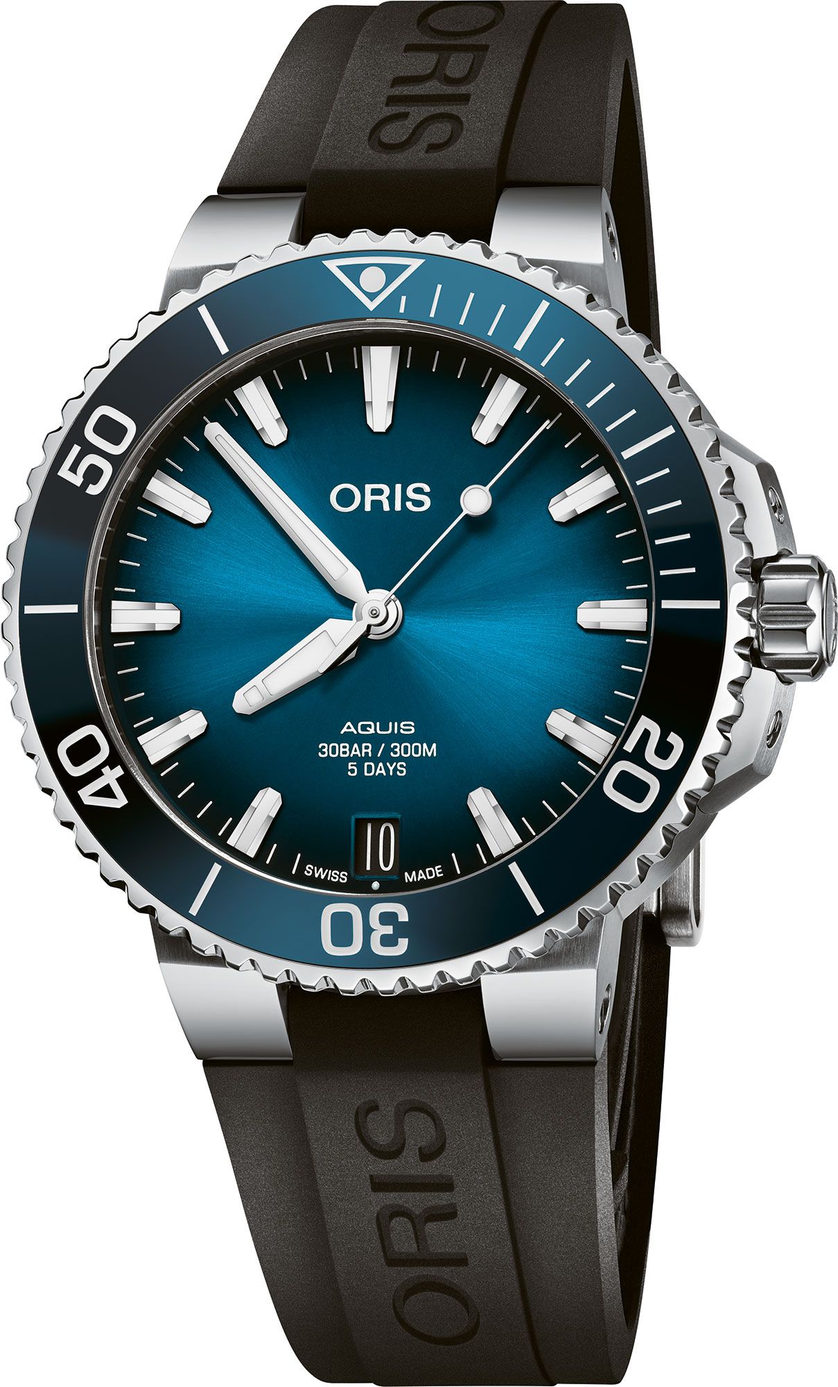 Oris Aquis Aquis Date Calibre 400 Blue Dial 41.5 mm Automatic Watch For Men - 1