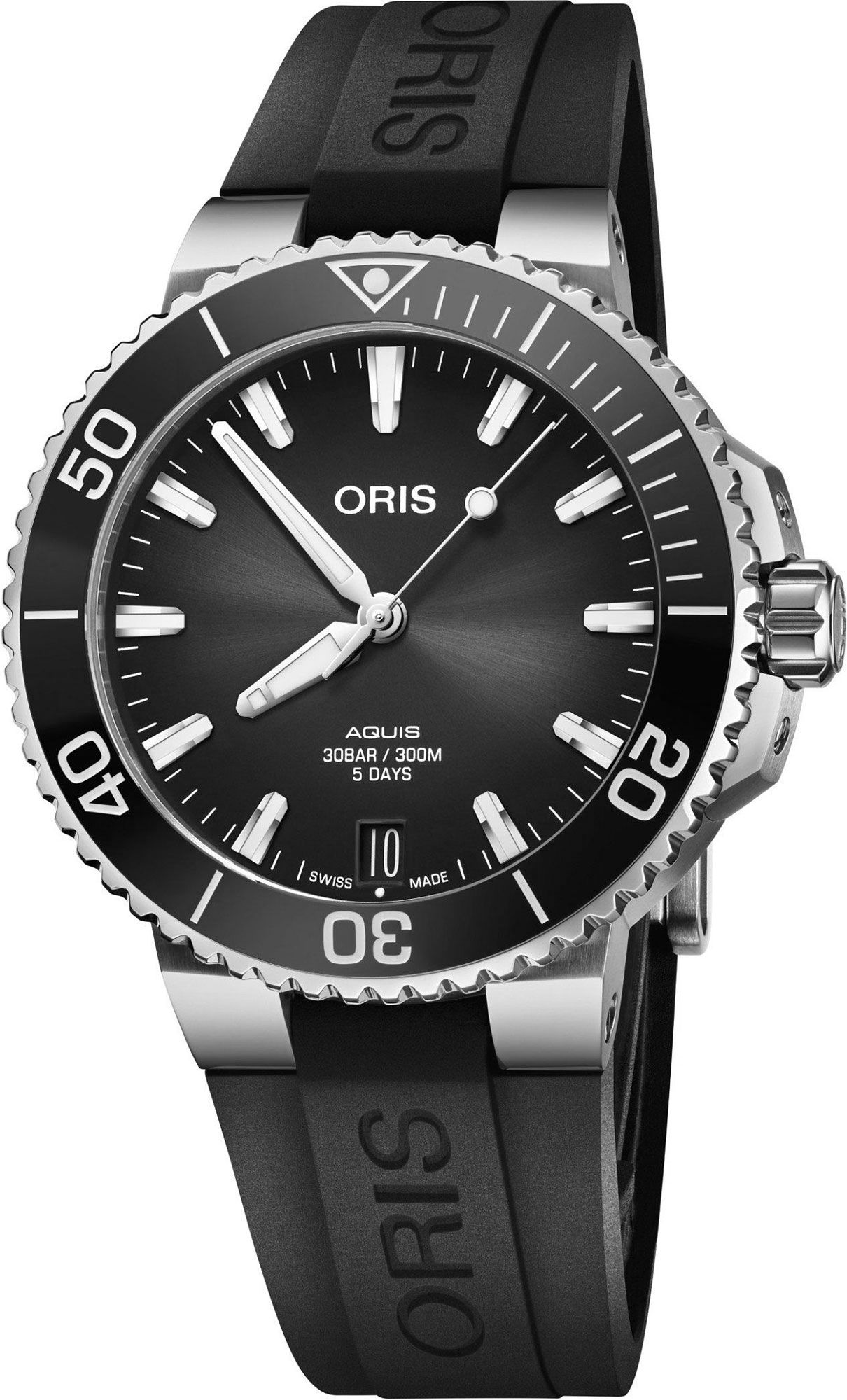 Oris Aquis Aquis Date Calibre 400 Anthracite Dial 41.5 mm Automatic Watch For Men - 1