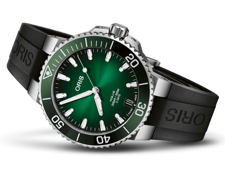 Oris Aquis Aquis Date Calibre 400 Green Dial 41.5 mm Automatic Watch For Men - 2