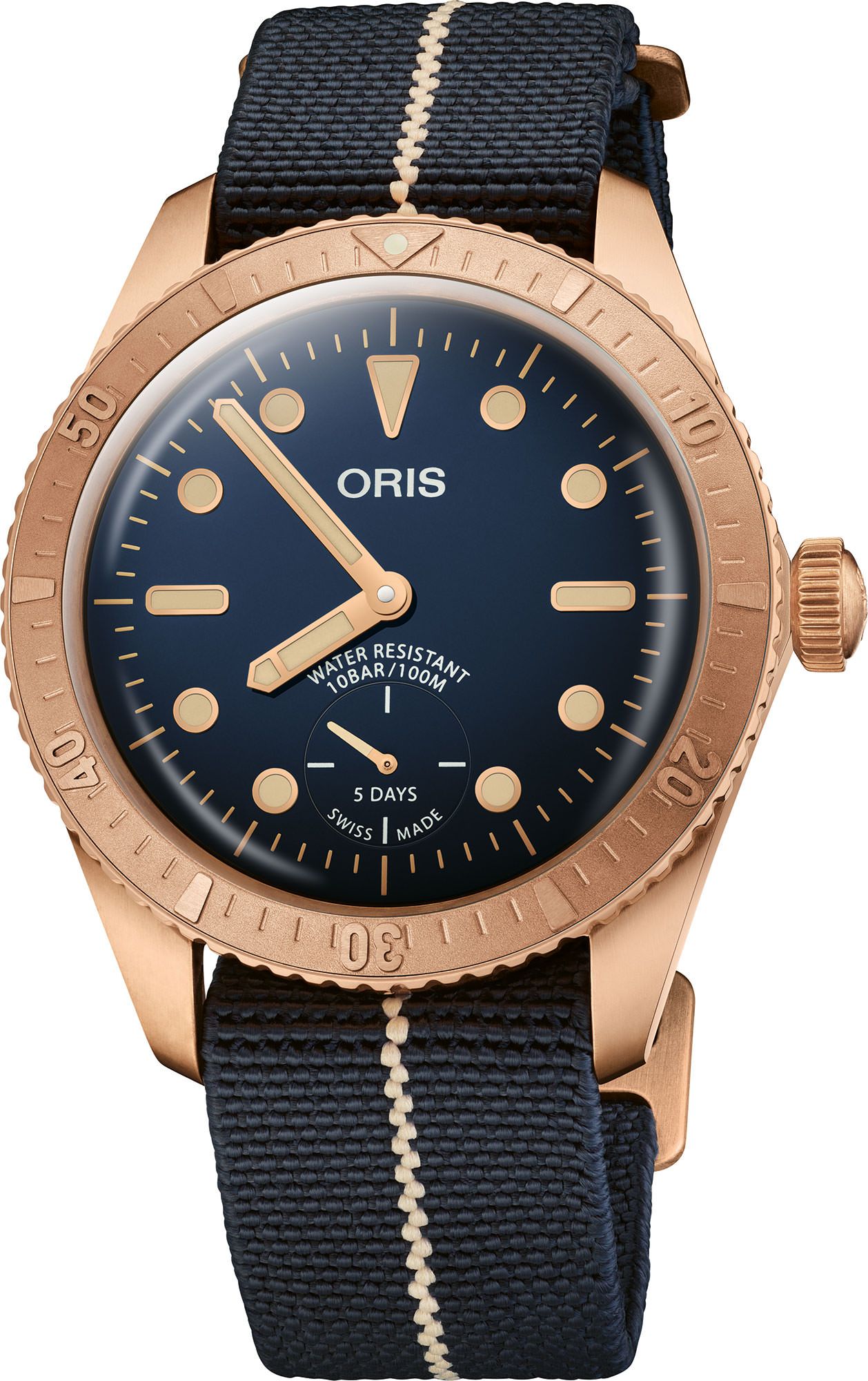 Oris Divers Carl Brashear Calibre 401 Limited Edition Blue Dial 40 mm Automatic Watch For Men - 1