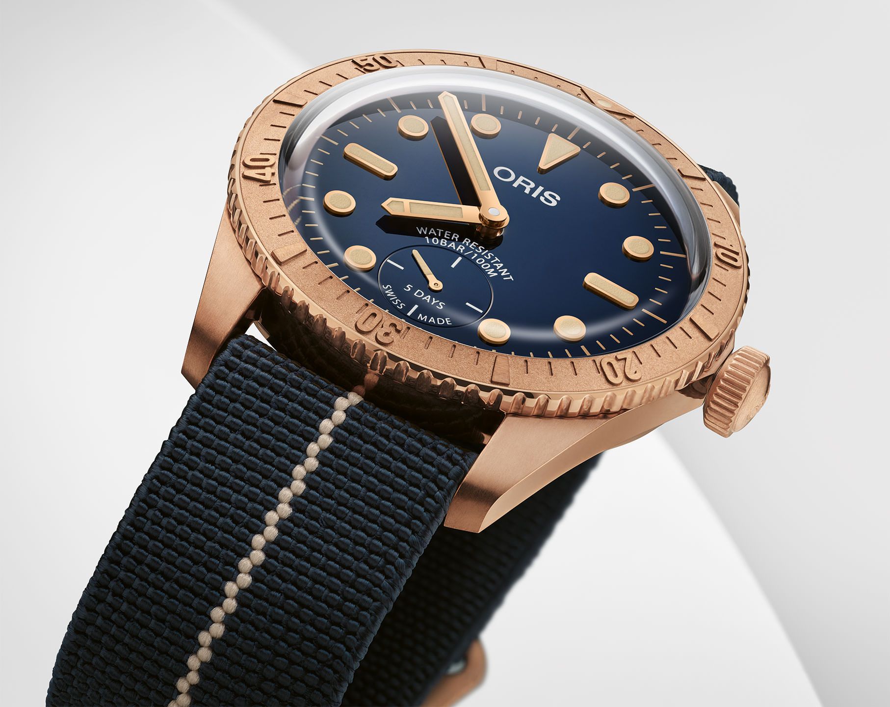 Oris Divers Carl Brashear Calibre 401 Limited Edition Blue Dial 40 mm Automatic Watch For Men - 3