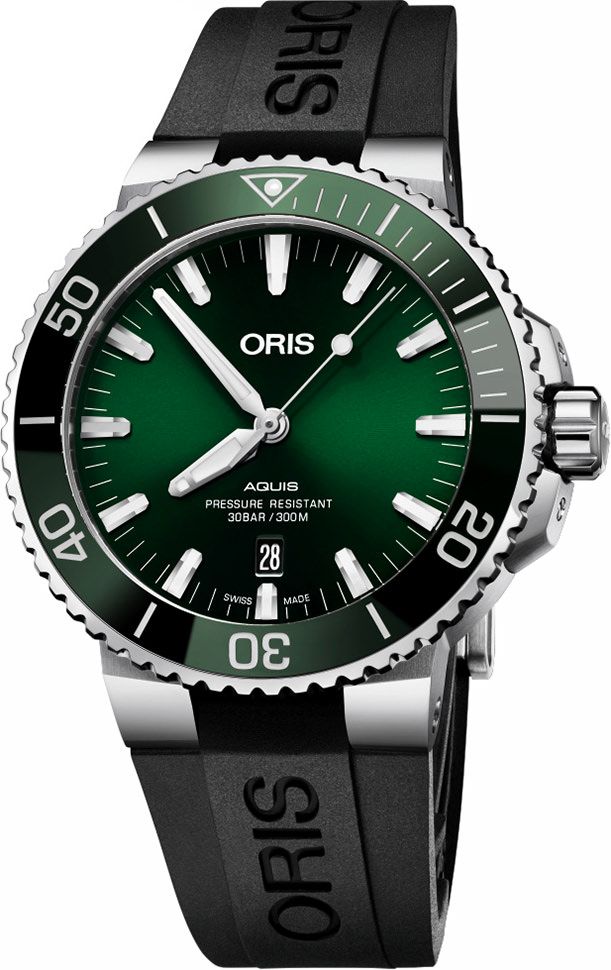 Oris Aquis Aquis Date Green Dial 43.5 mm Automatic Watch For Men - 1