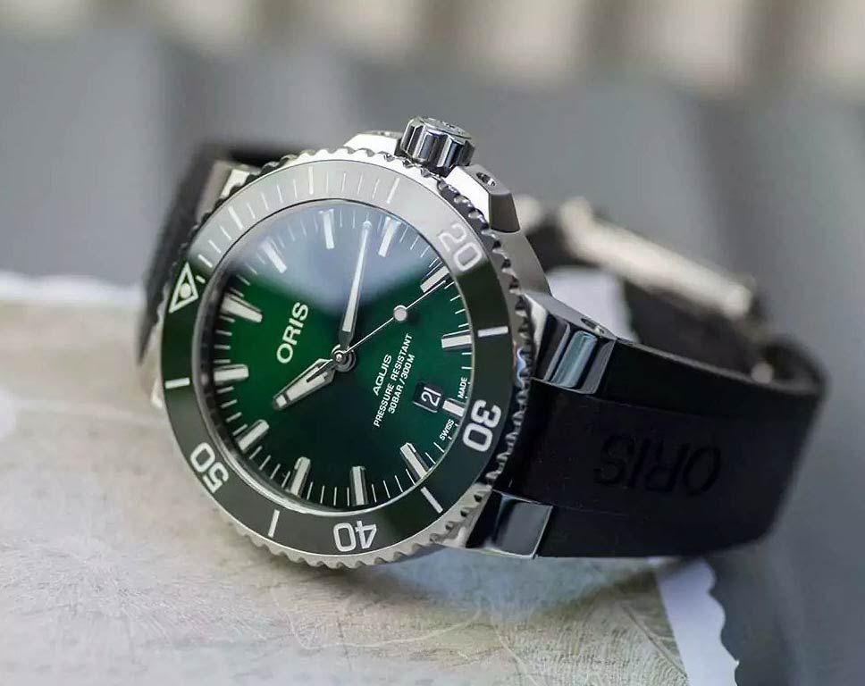 Oris Aquis Aquis Date Green Dial 43.5 mm Automatic Watch For Men - 6