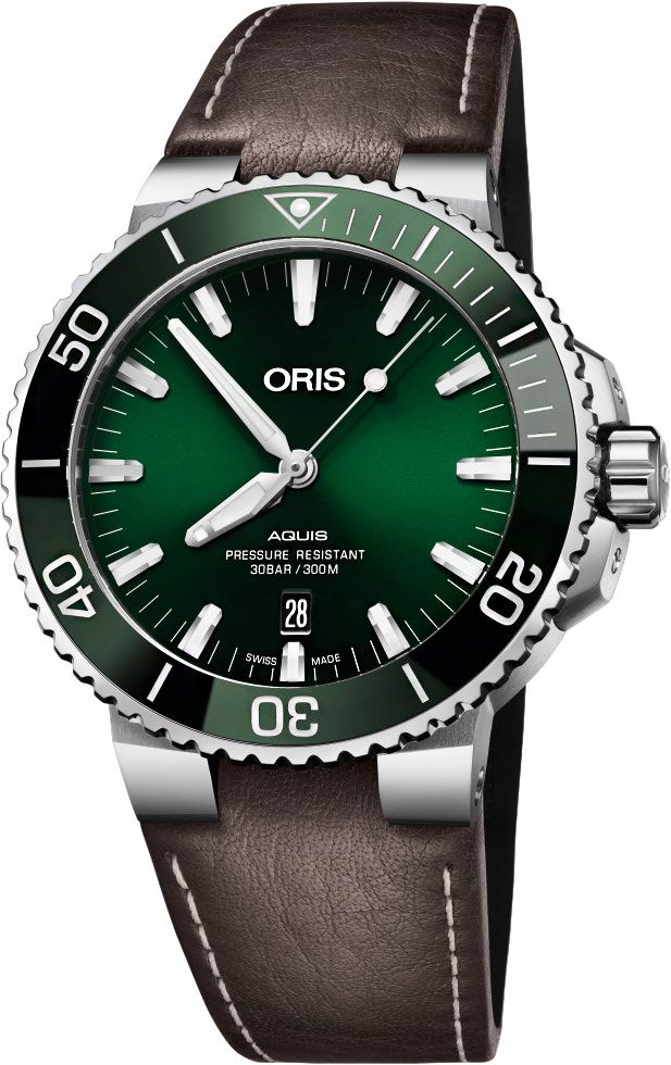 Oris Aquis Aquis Date Green Dial 43.5 mm Automatic Watch For Men - 1