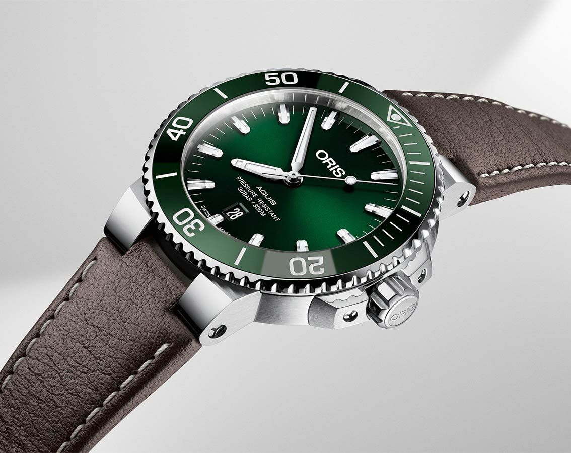 Oris Aquis Aquis Date Green Dial 39.50 mm Automatic Watch For Men - 2