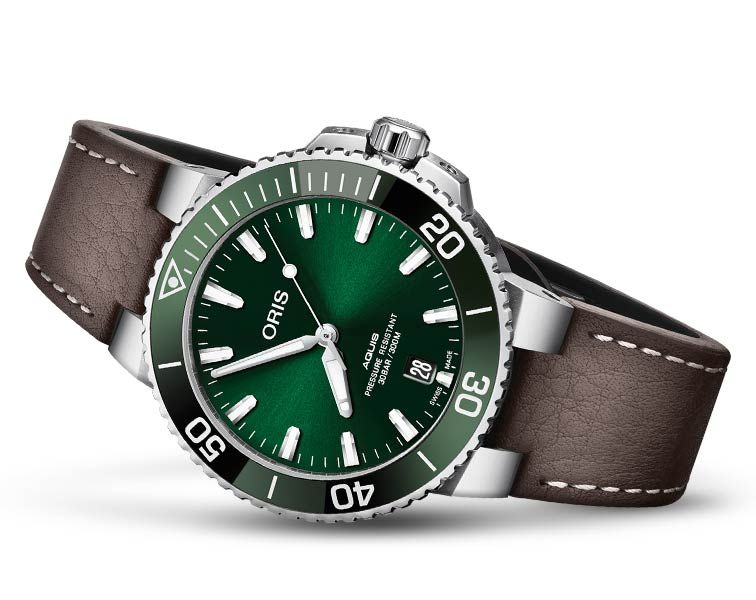 Oris Aquis Aquis Date Green Dial 39.50 mm Automatic Watch For Men - 3