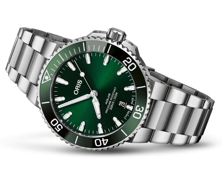 Oris Aquis Aquis Date Green Dial 41.50 mm Automatic Watch For Men - 2