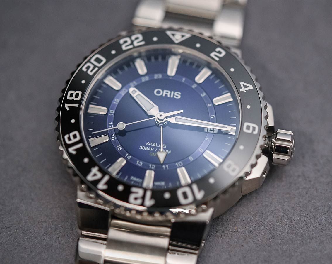 Oris Aquis Aquis GMT Date Blue Dial 43.50 mm Automatic Watch For Men - 2