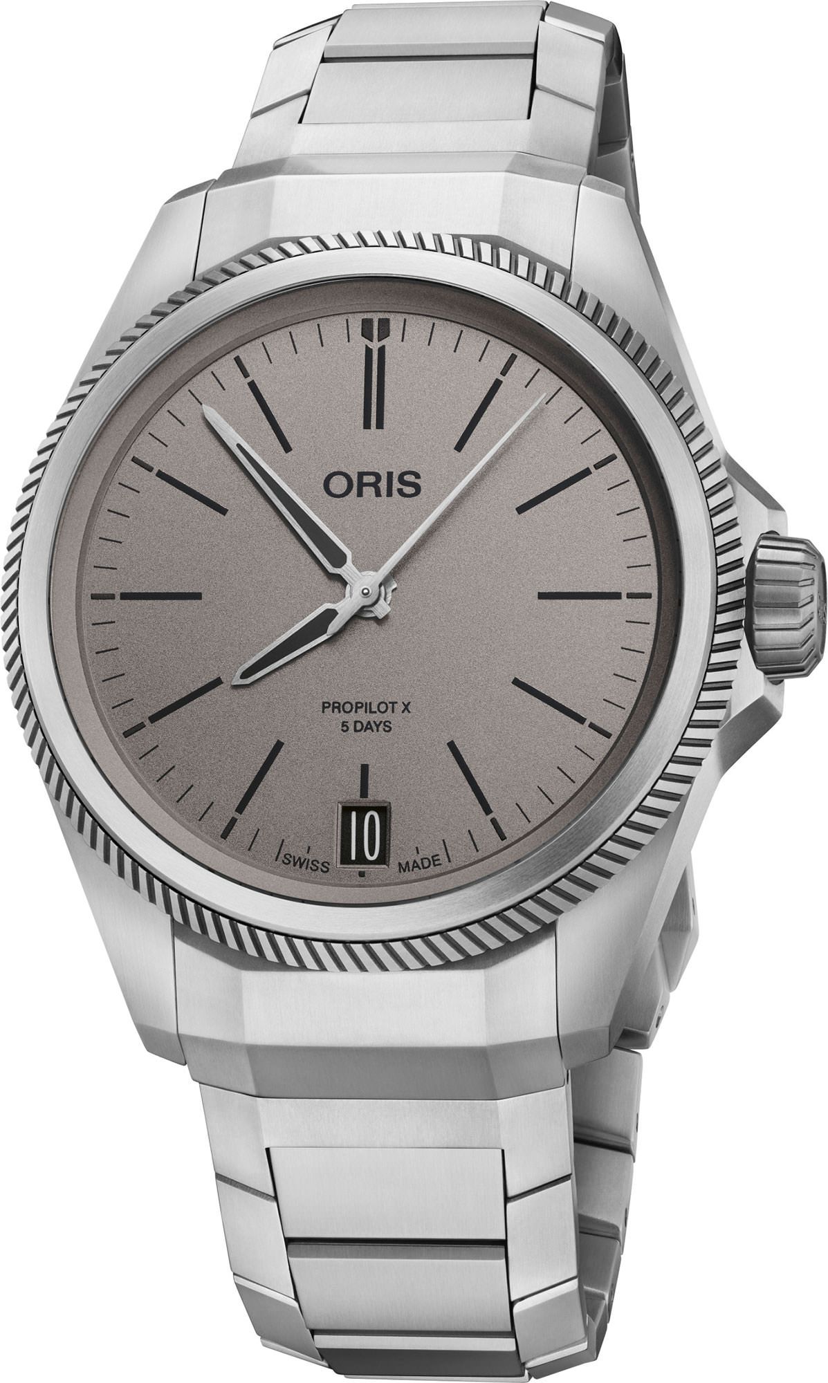 Oris ProPilot X Propilot X Calibre 400 Grey Dial 39 mm Automatic Watch For Men - 1