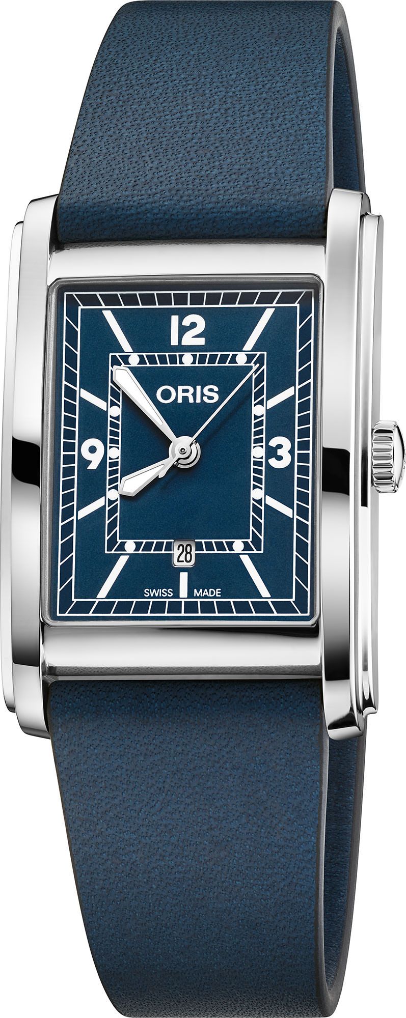 Oris Rectangular  Blue Dial 25.5 mm Automatic Watch For Men - 1