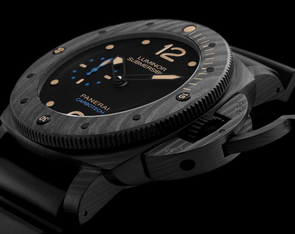 Panerai Submersible  Black Dial 47 mm Automatic Watch For Men - 6