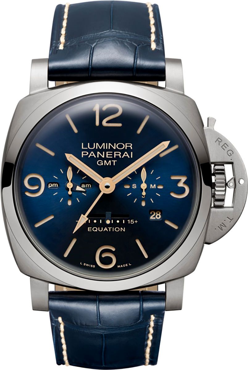 Panerai Luminor  Blue Dial 47 mm Manual Winding Watch For Men - 1