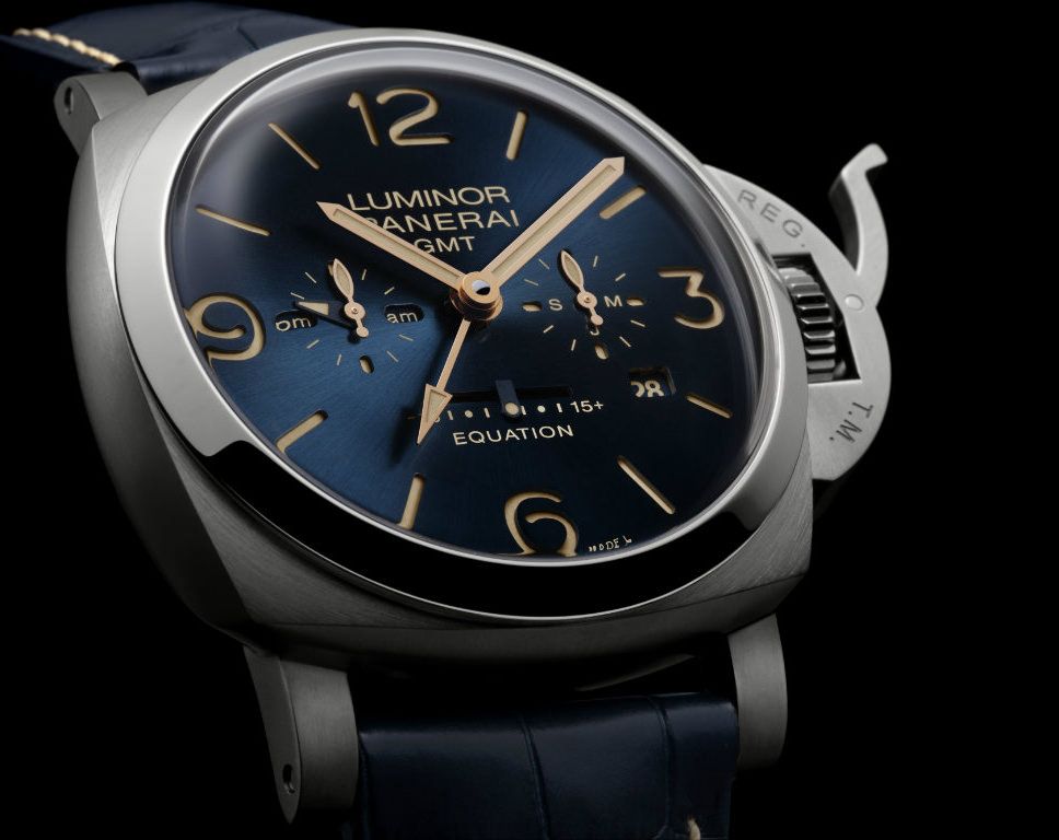 Panerai Luminor  Blue Dial 47 mm Manual Winding Watch For Men - 4