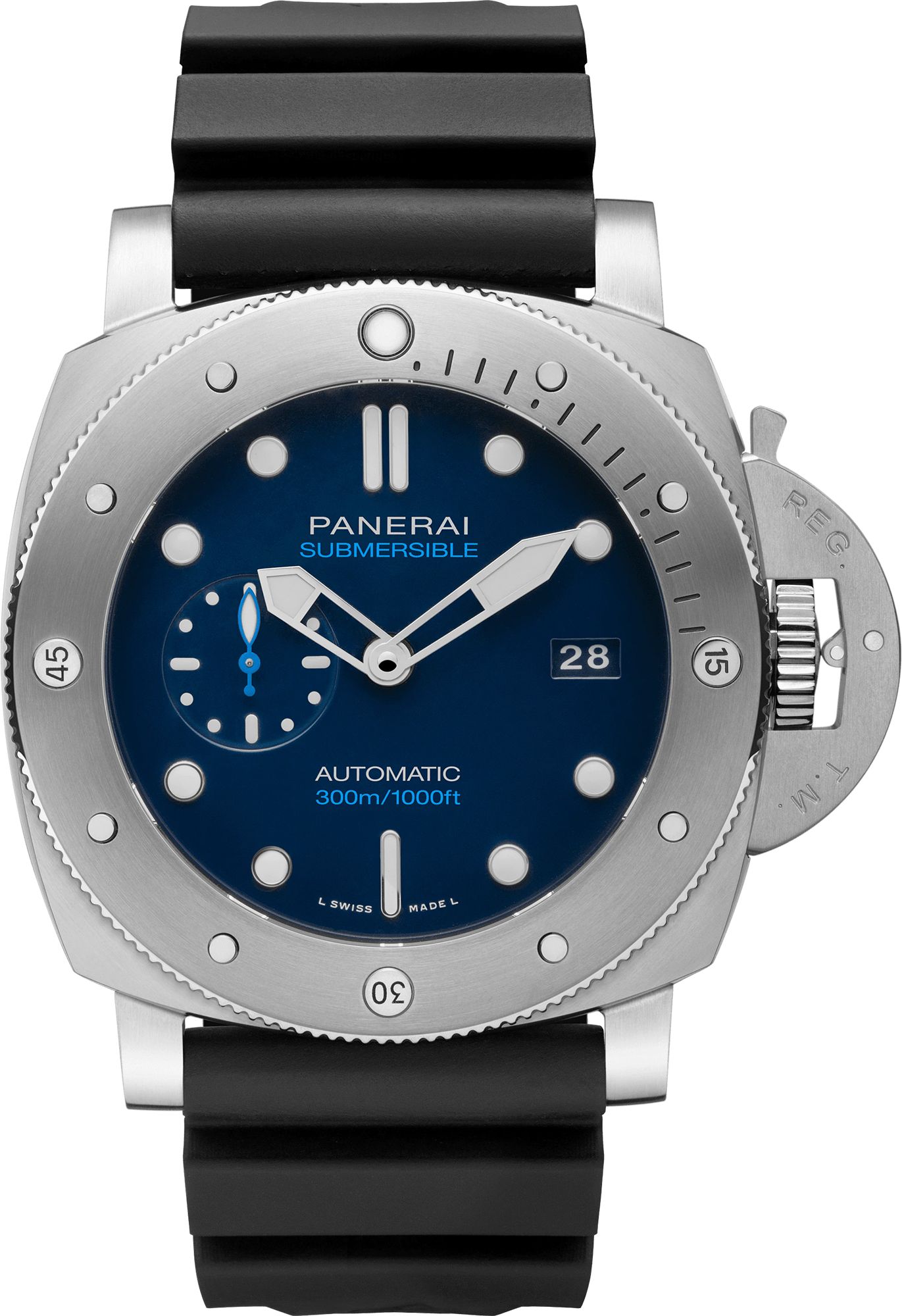 Panerai Submersible  Blue Dial 47 mm Automatic Watch For Men - 1