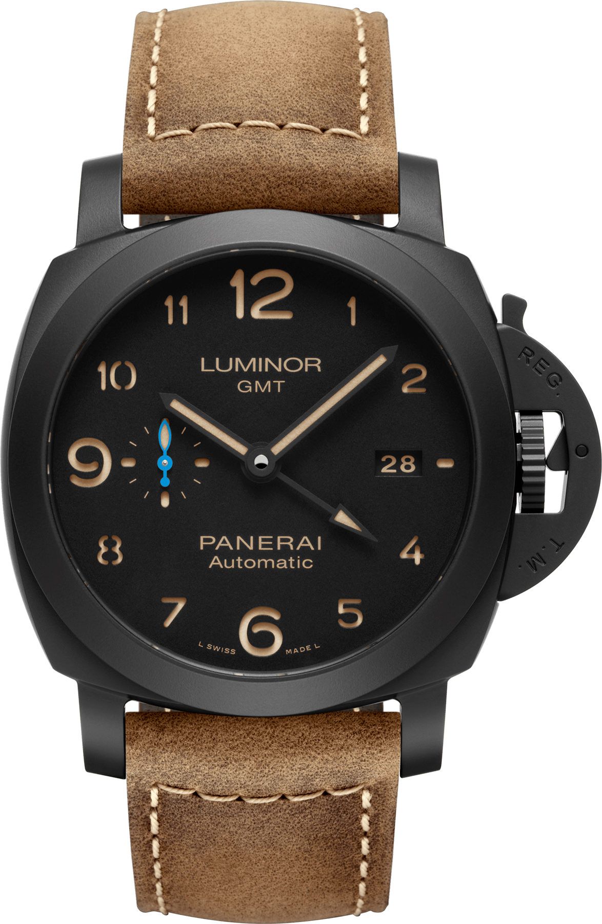 Panerai Luminor  Black Dial 44 mm Automatic Watch For Men - 1