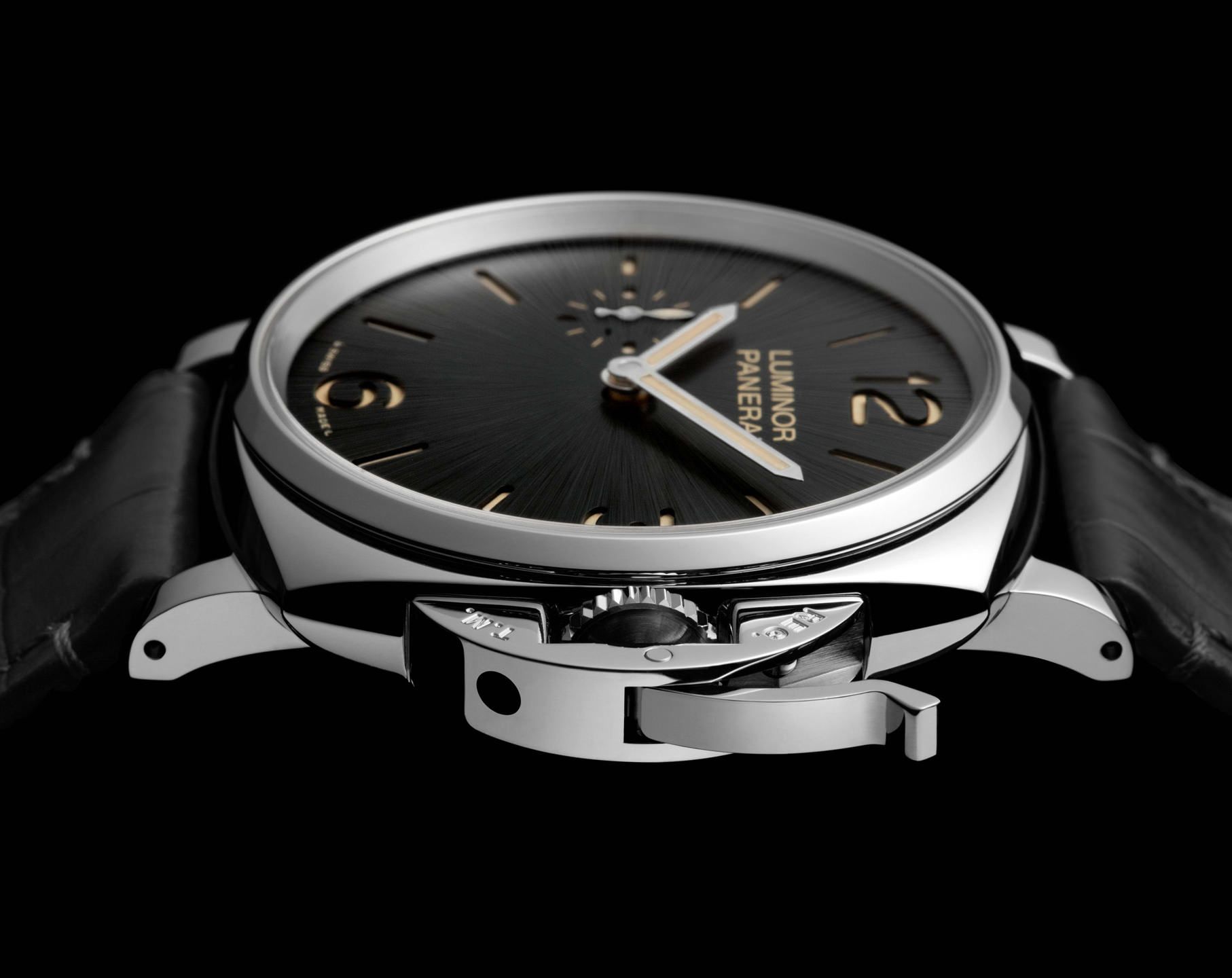 Panerai Luminor Due  Black Dial 42 mm Manual Winding Watch For Men - 4