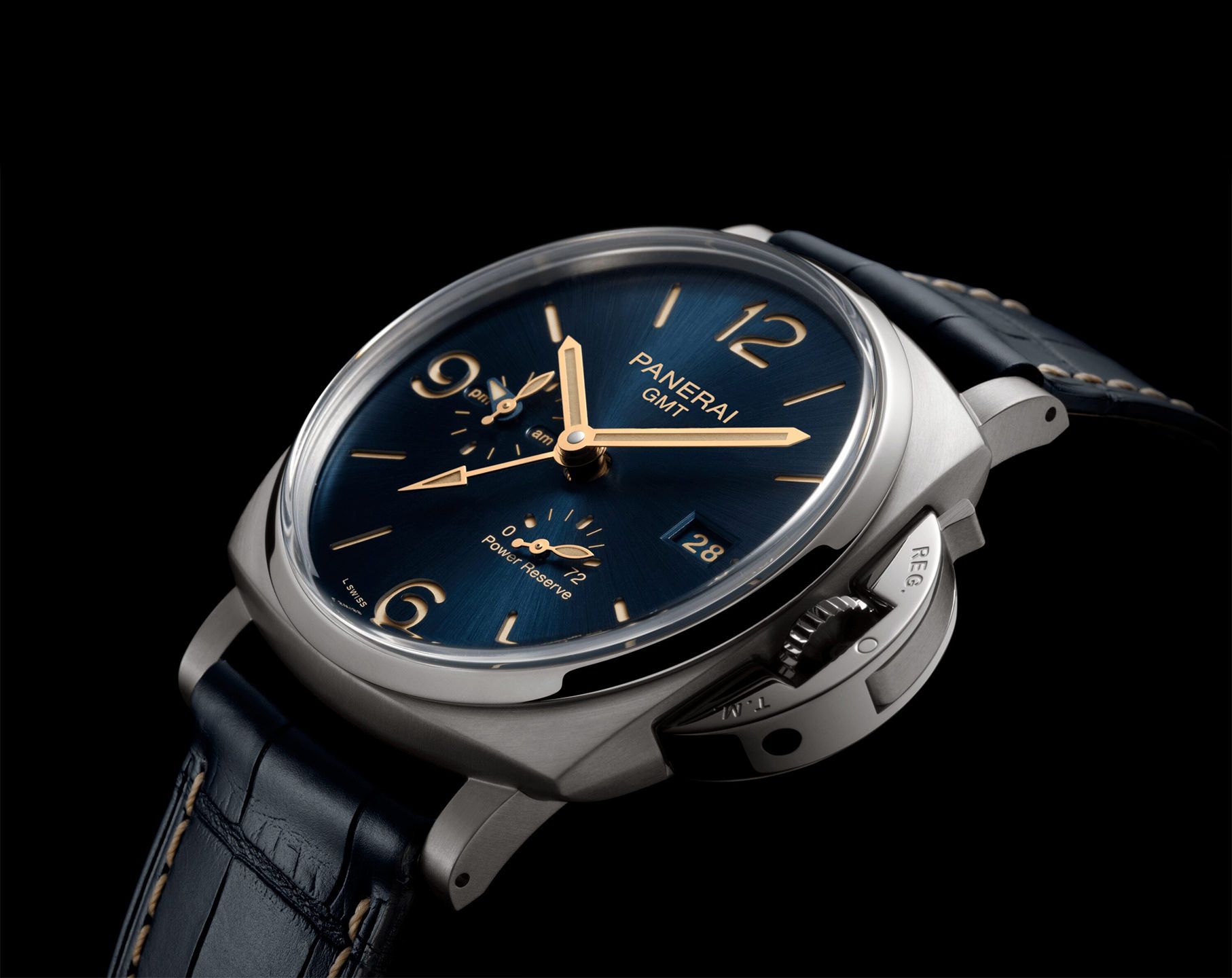 Panerai Luminor Due  Blue Dial 45 mm Automatic Watch For Men - 2