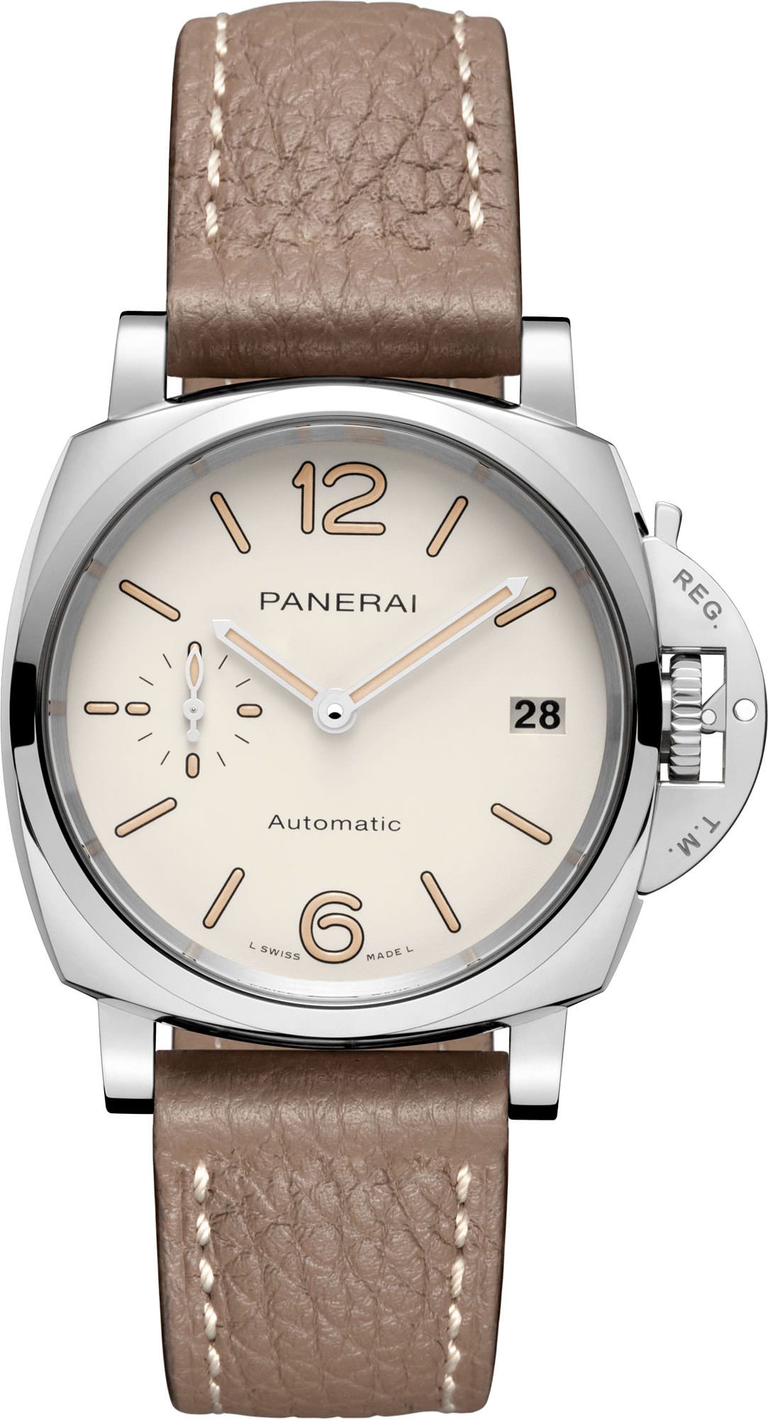 Panerai Luminor Due  White Dial 38 mm Automatic Watch For Men - 1