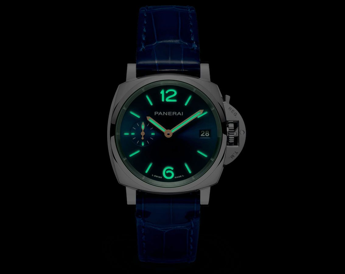 Panerai Luminor Due  Blue Dial 38 mm Automatic Watch For Women - 2