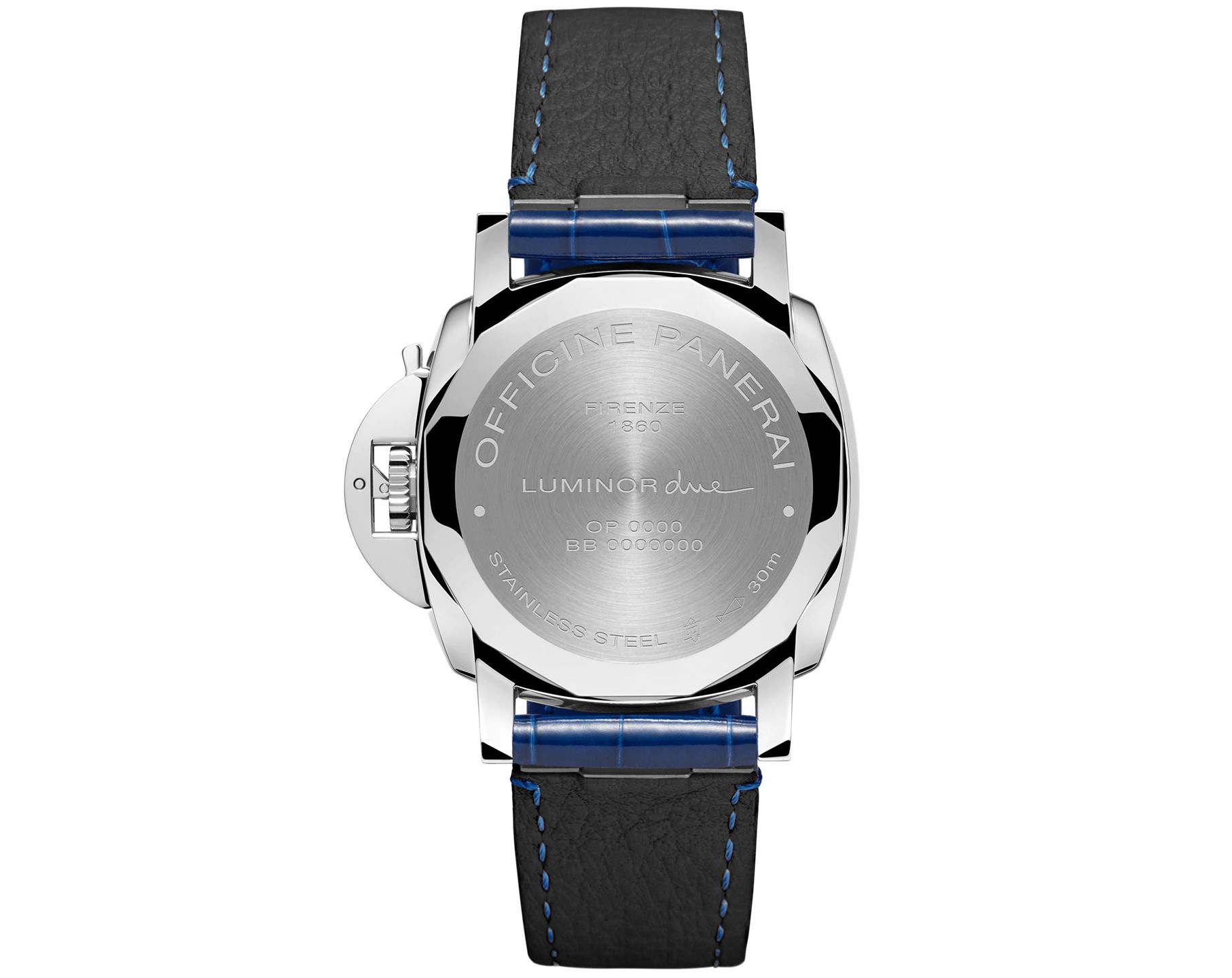 Panerai Luminor Due  Blue Dial 38 mm Automatic Watch For Women - 5