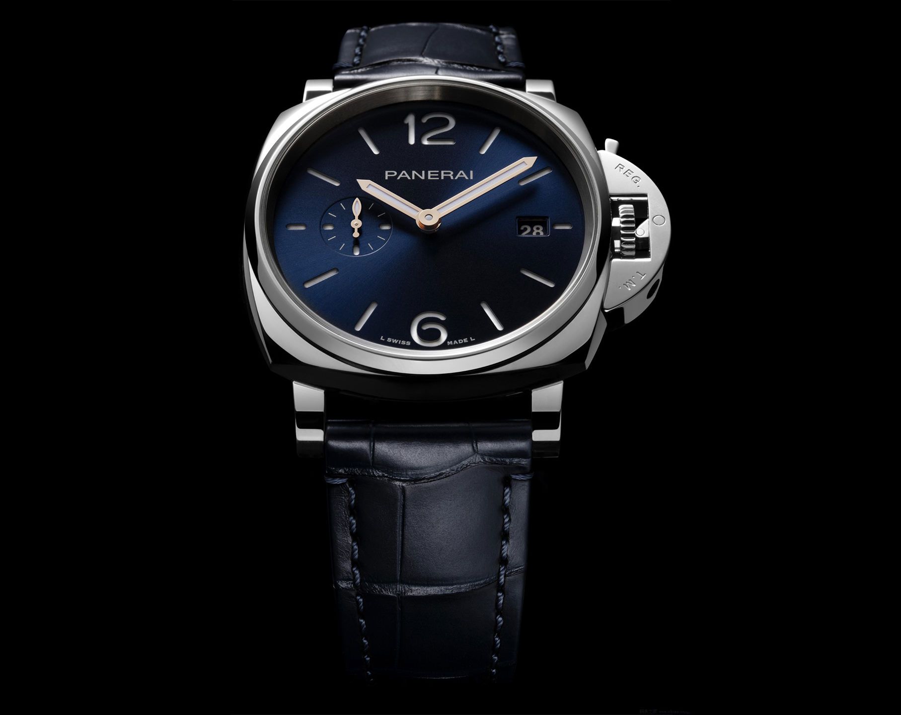 Panerai Luminor Due  Blue Dial 42 mm Automatic Watch For Men - 4