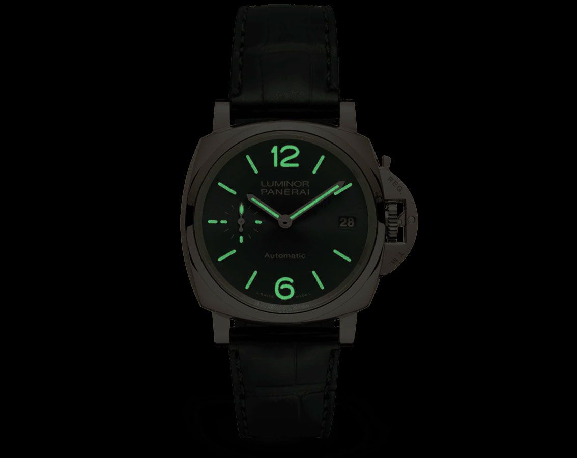 Panerai Luminor Due  Black Dial 38 mm Automatic Watch For Women - 2