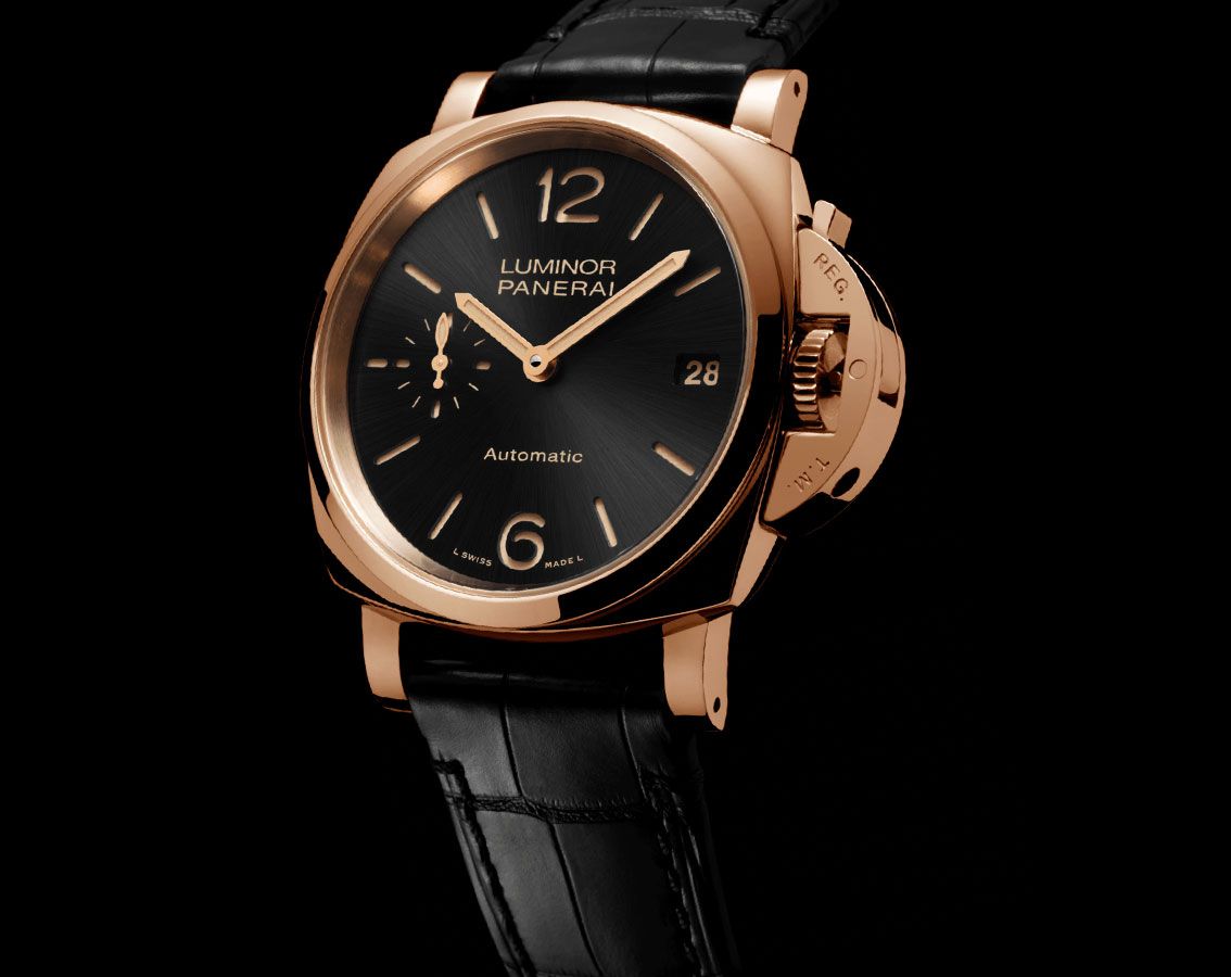 Panerai Luminor Due  Black Dial 38 mm Automatic Watch For Women - 3